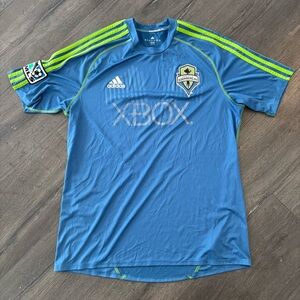 Seattle Sounders FC MLS Mens L Jersey 2008 Xbox Soccer Shirt Adidas Home Away